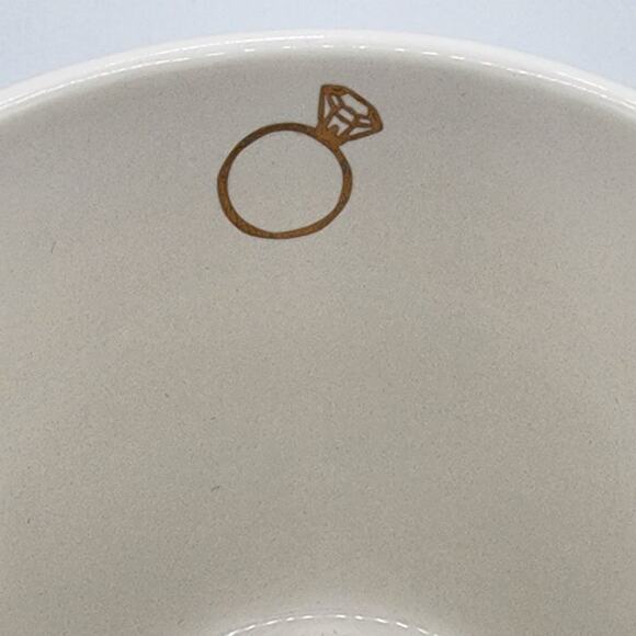 10 Strawberry Street I'm Engaged Duh Ring Light Pink Gold Ceramic Coffee Tea Mug - Picture 7 of 10